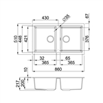 Chậu đá Malloca Tortora G-45043 / Màu đất